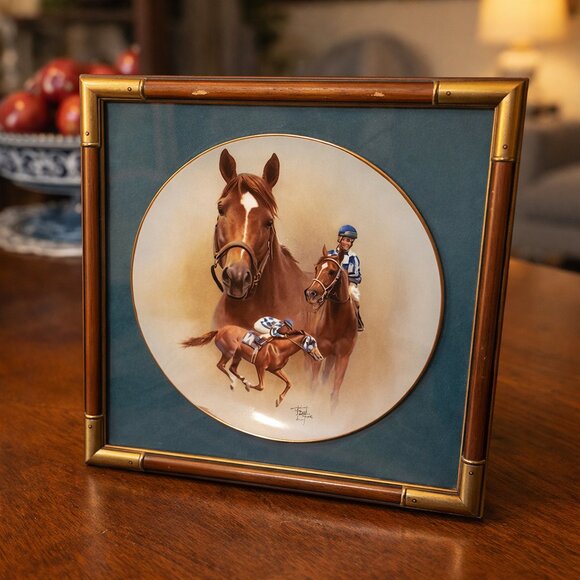 Fred Stone Other - Fred Stone Secretariat limited edition framed plate